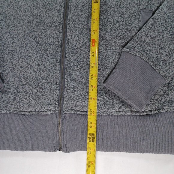 Woolrich Women's Size Medium Full Zip Fleece Jacket Coat Gray Collared Soft - Picture 9 of 11